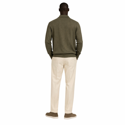 Wool Knit Cardigan With Pockets