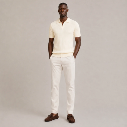 Slim Fit Knitted Polo Shirt