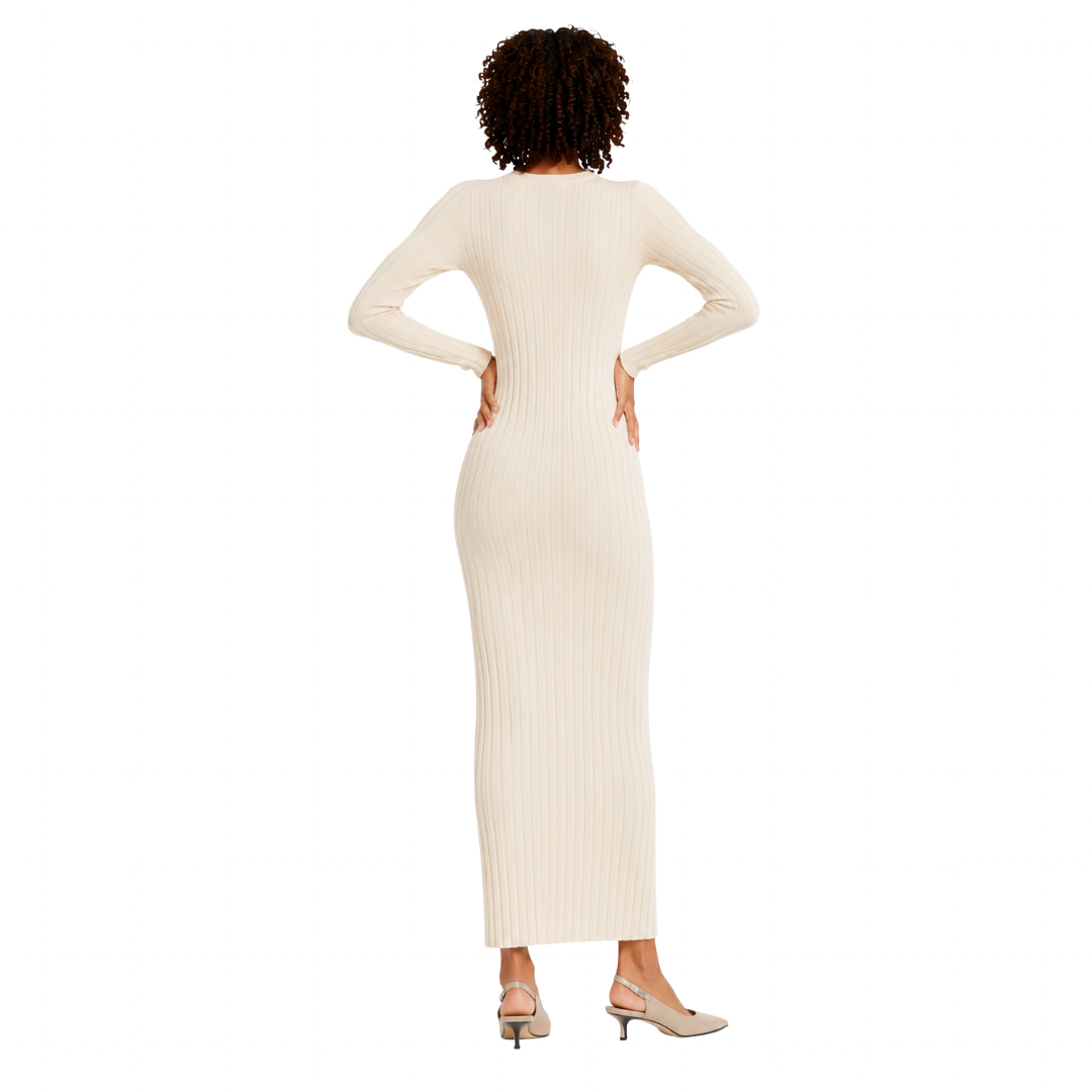 Ribbed Knit Maxi Dress