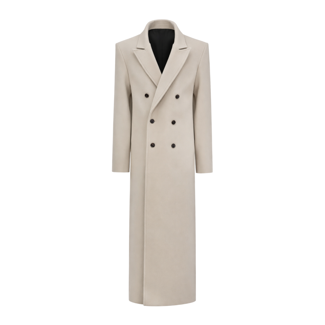Double-Breasted Wool Coat