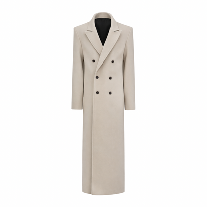 Double-Breasted Wool Coat