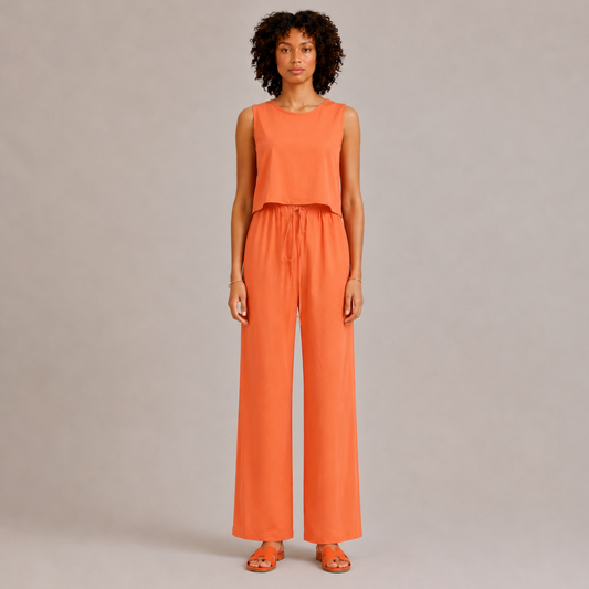 Cotton Linen Two-Piece Set