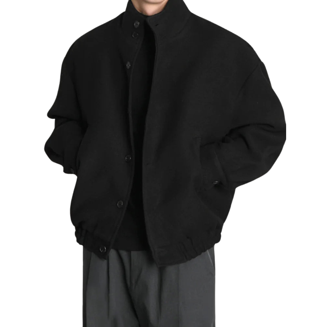 Wool Blend Bomber Jacket