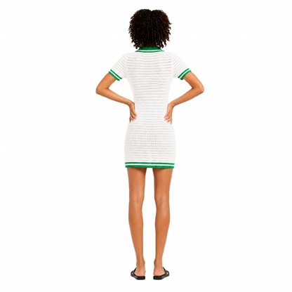 Crochet Knit Mini Dress