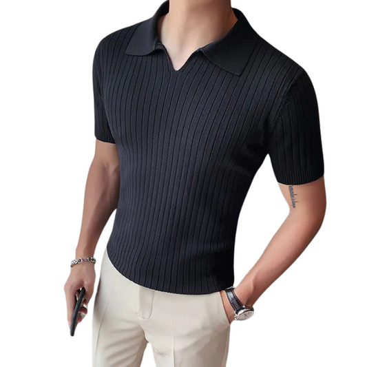 Slim Fit Knitted Polo Shirt