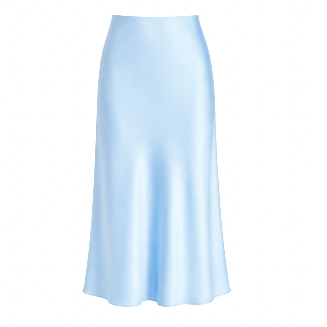 Silk Midi Skirt