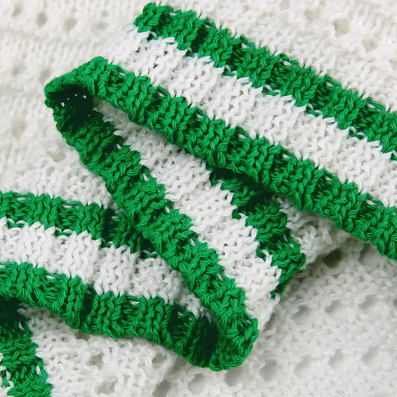 Crochet Knit Mini Dress