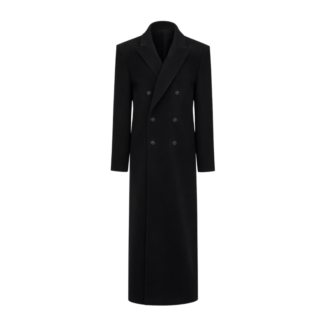 Double-Breasted Wool Coat