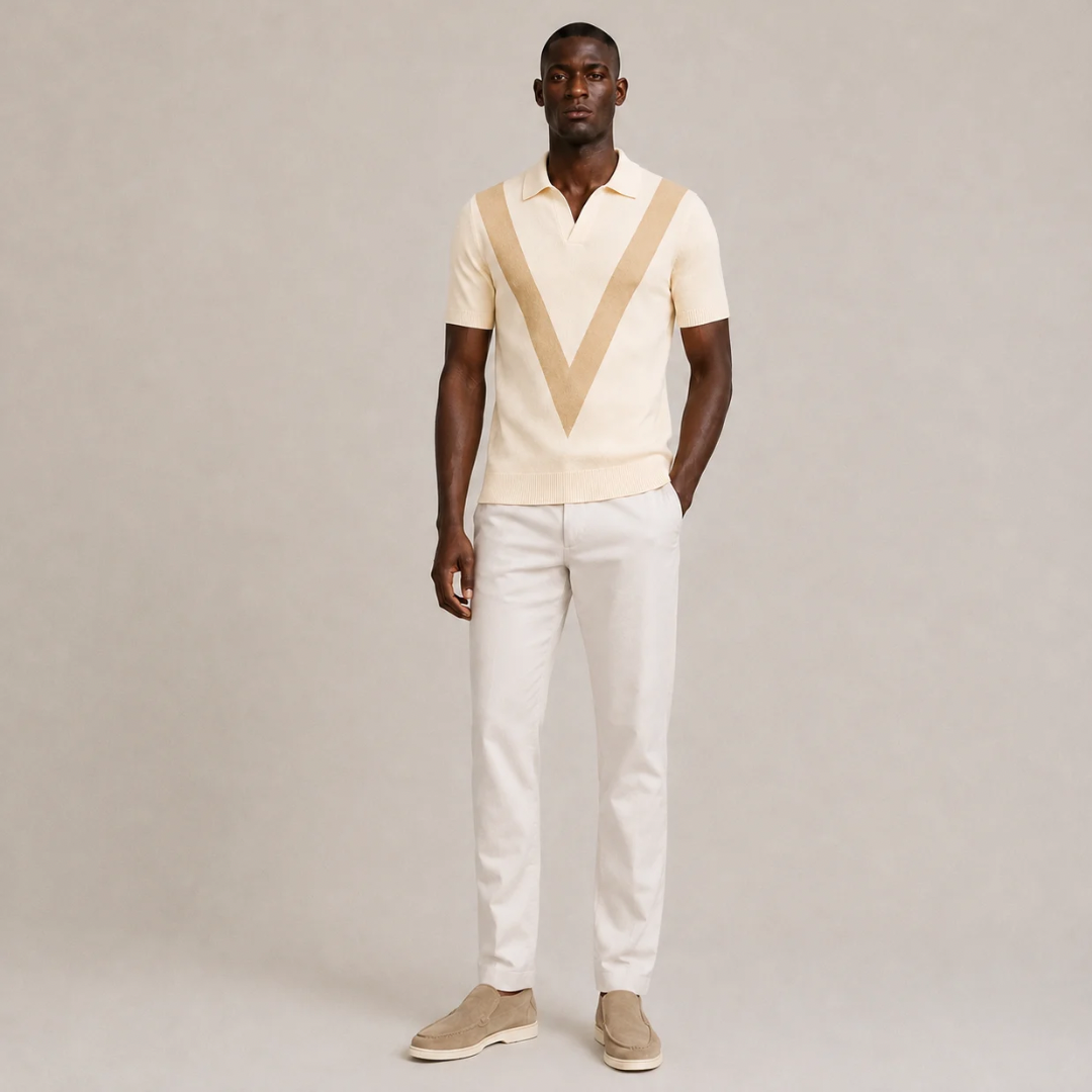 Retro Knit Polo