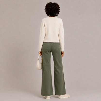 Stretch Flared Pants