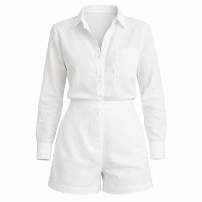 Linen Shirt & Short Set