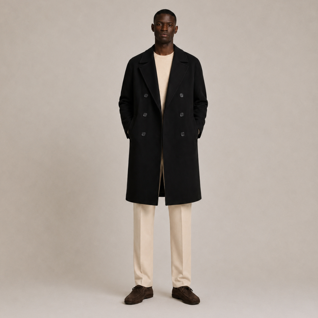 Mid Length Double-Breasted Coat