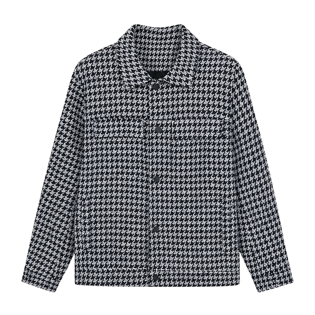 Wool Houndstooth Jacket