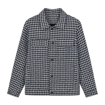 Wool Houndstooth Jacket