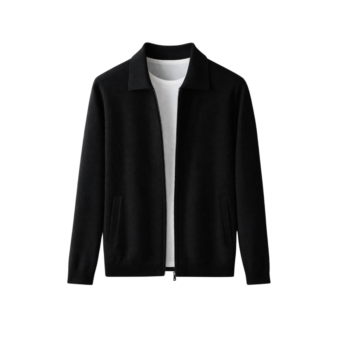 Wool Knit Cardigan With Pockets