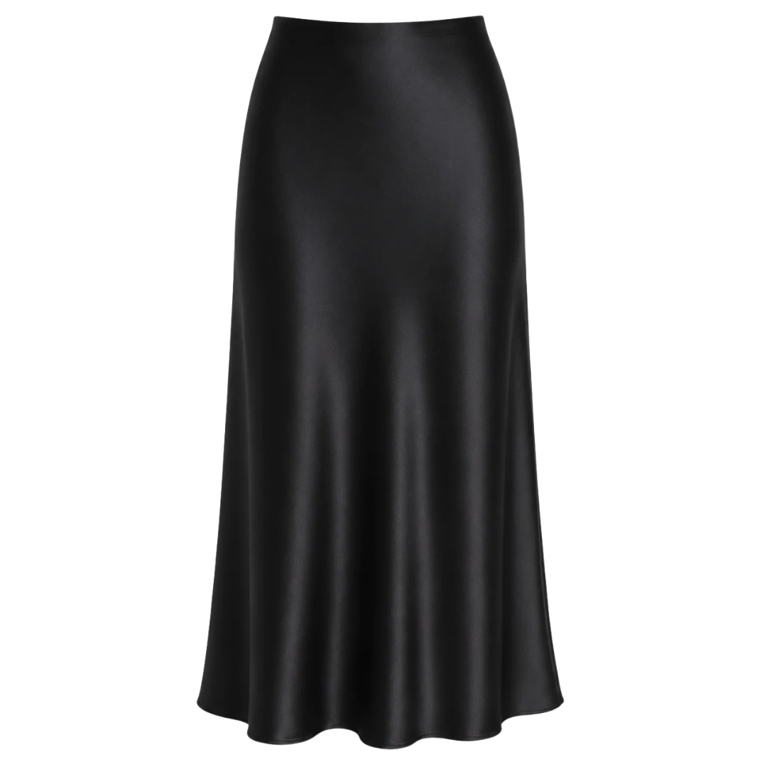 Silk Midi Skirt