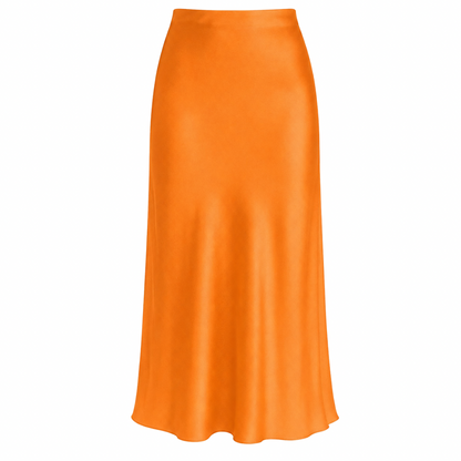 Silk Midi Skirt