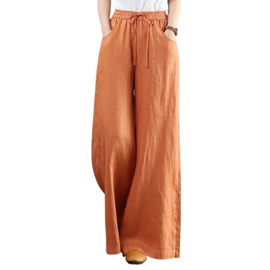 Linen Wide Leg Trousers