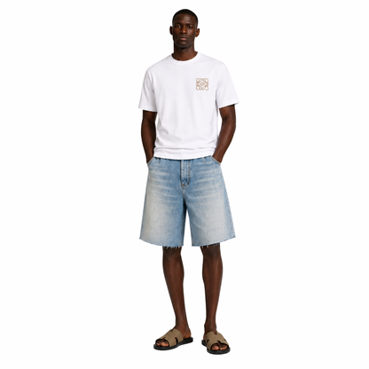Loose Fit Denim Short