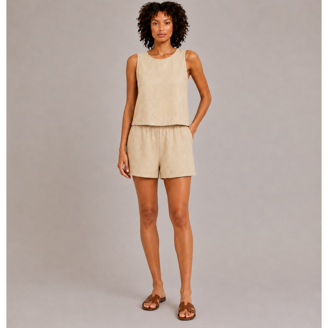 Sleeveless Top & Shorts Set