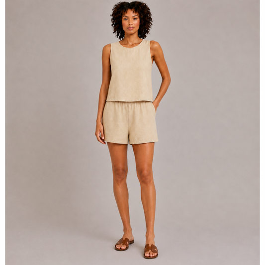Sleeveless Top & Shorts Set