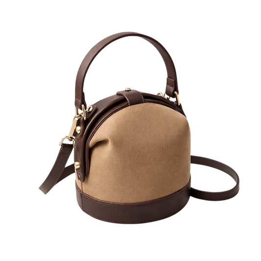 Crossbody Bucket Bag Brown