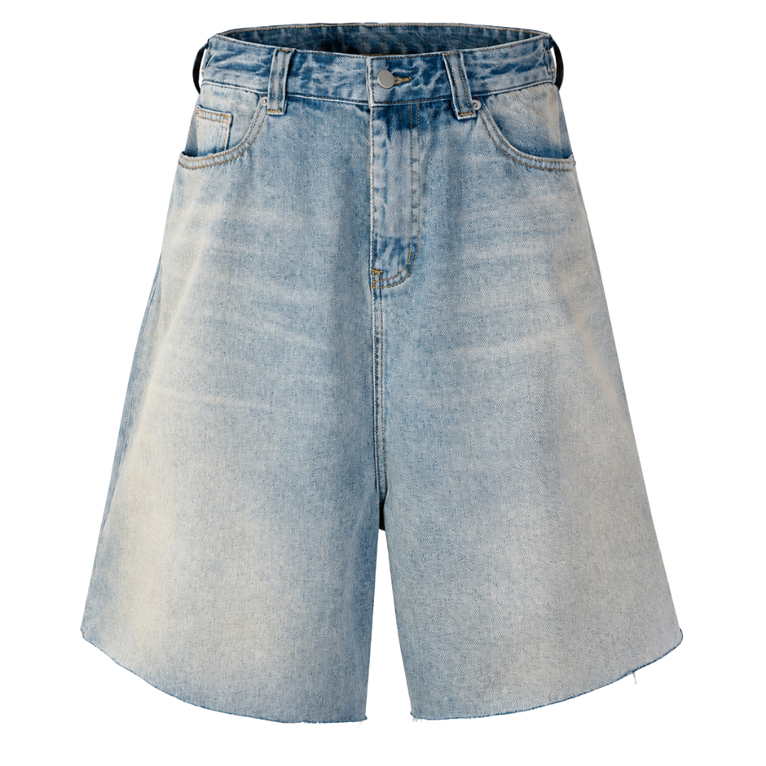 Loose Fit Denim Short