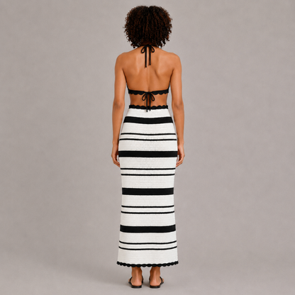 Crochet Bralette & Maxi Skirt Set