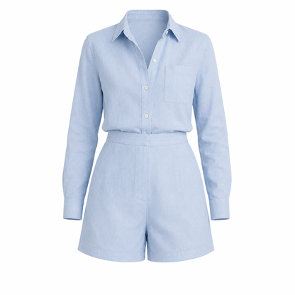 Linen Shirt & Short Set