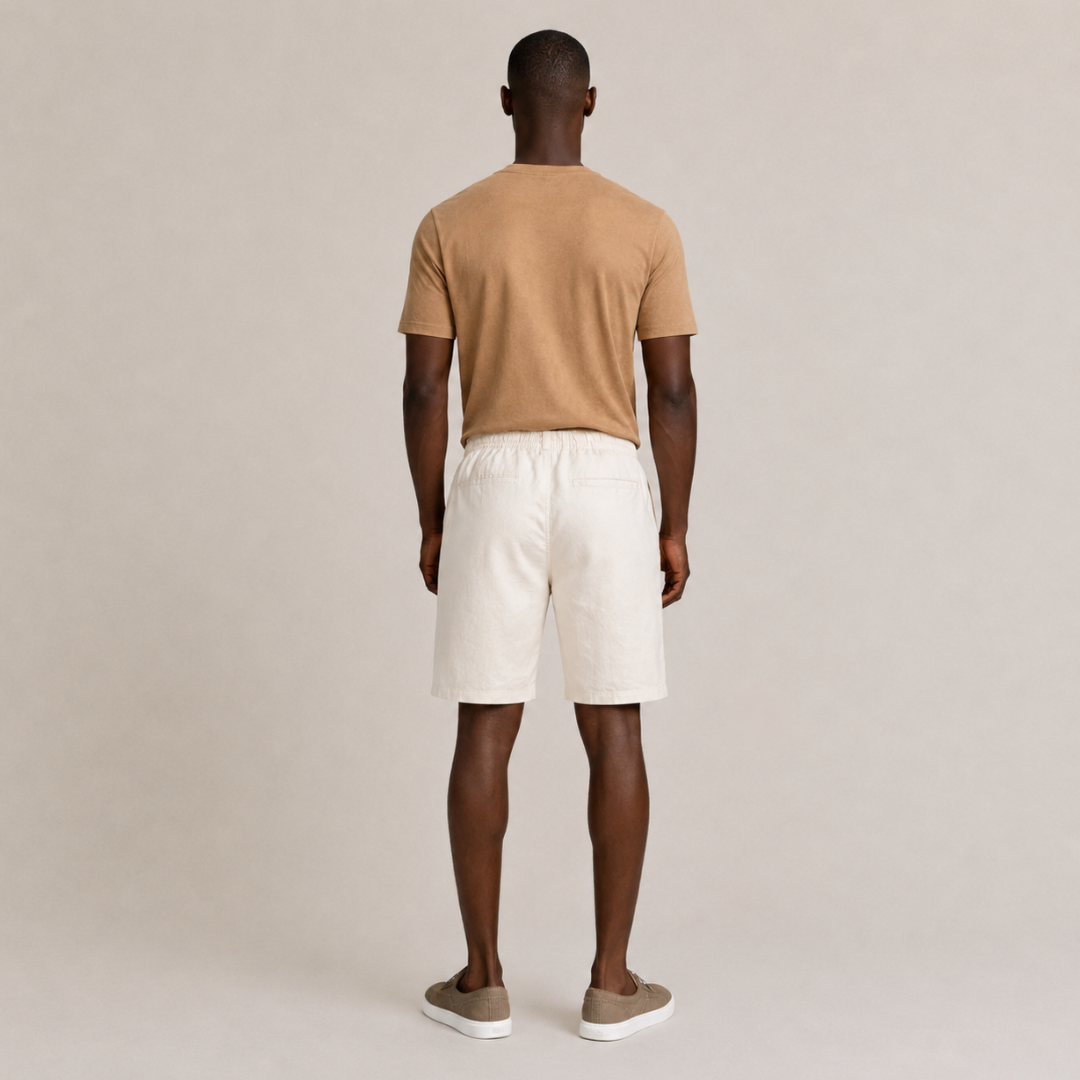 Linen Drawstring Shorts