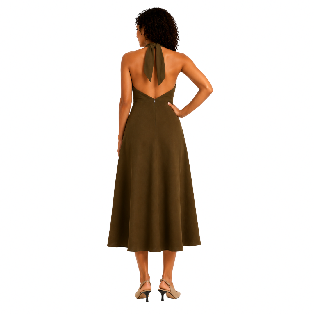 Halter Midi Dress