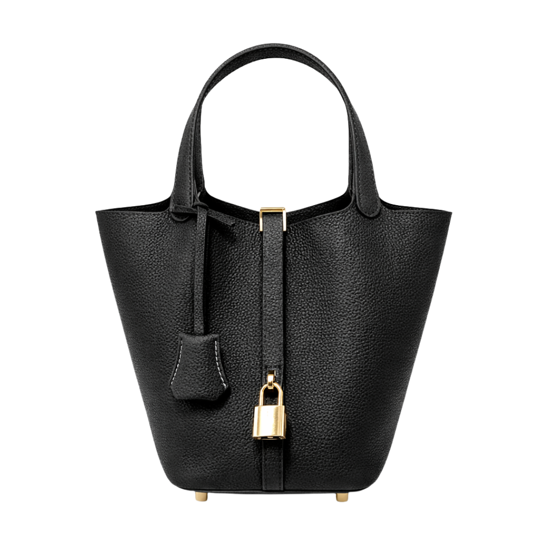 Leather Bucket Handbag