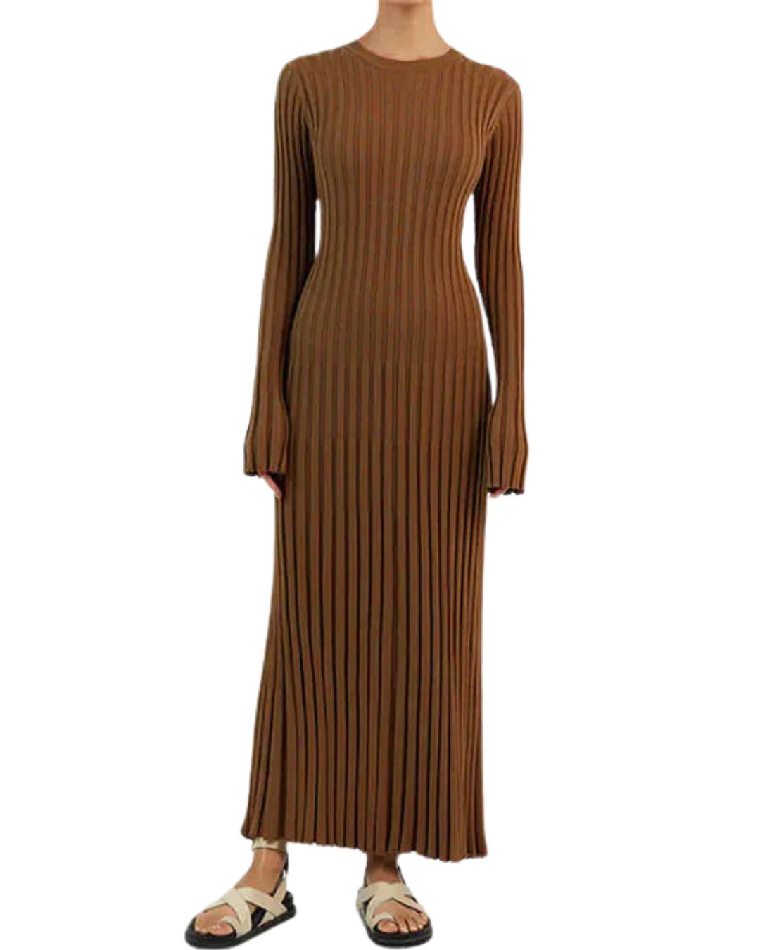 Ribbed Knit Maxi Dress