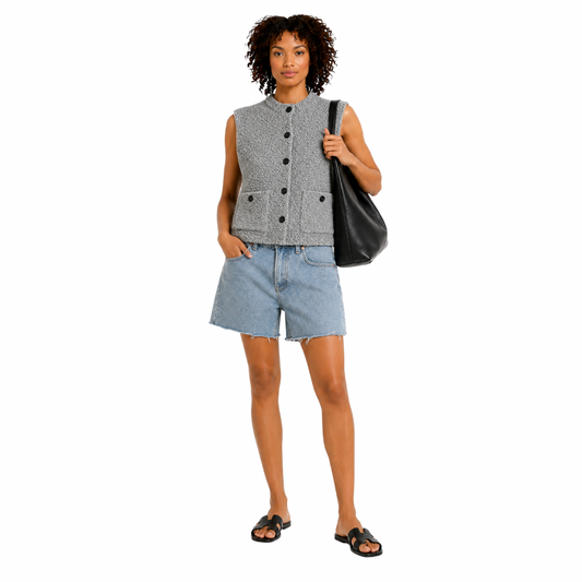 Textured Knit Vest