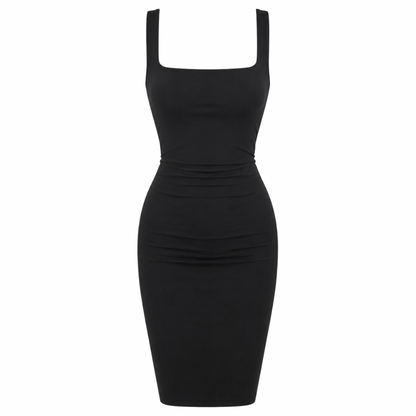 Square Neck Midi Dress