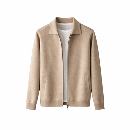 Wool Knit Cardigan With Pockets