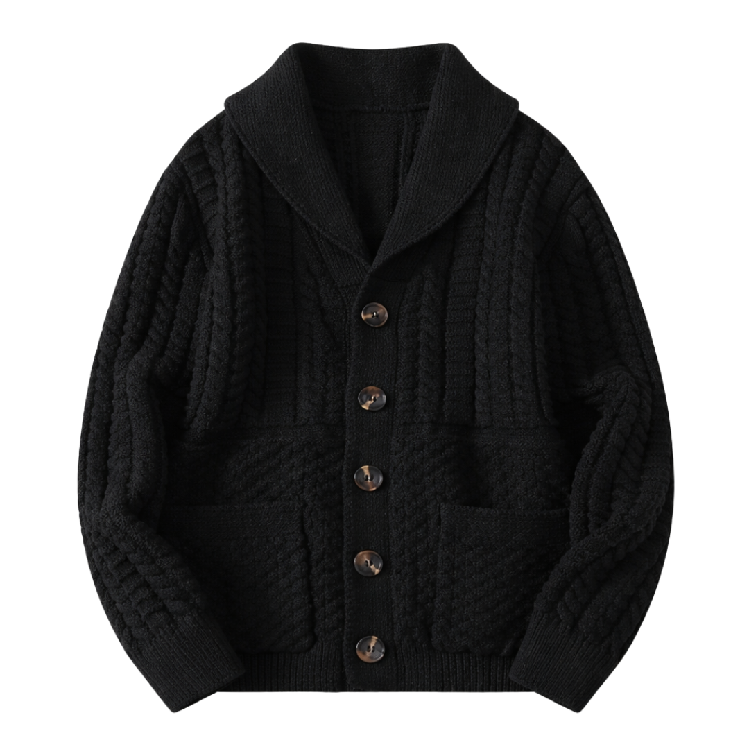 Buttoned Knit Cardigan
