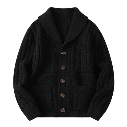 Buttoned Knit Cardigan