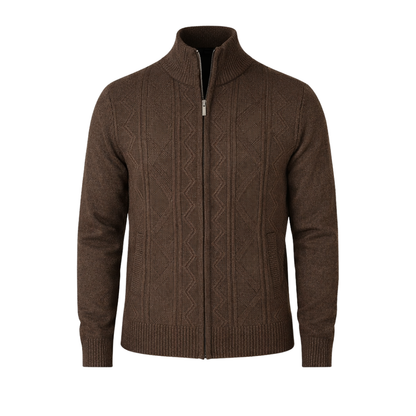 Knit Zip-Up Cardigan