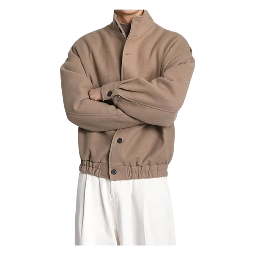 Wool Blend Bomber Jacket