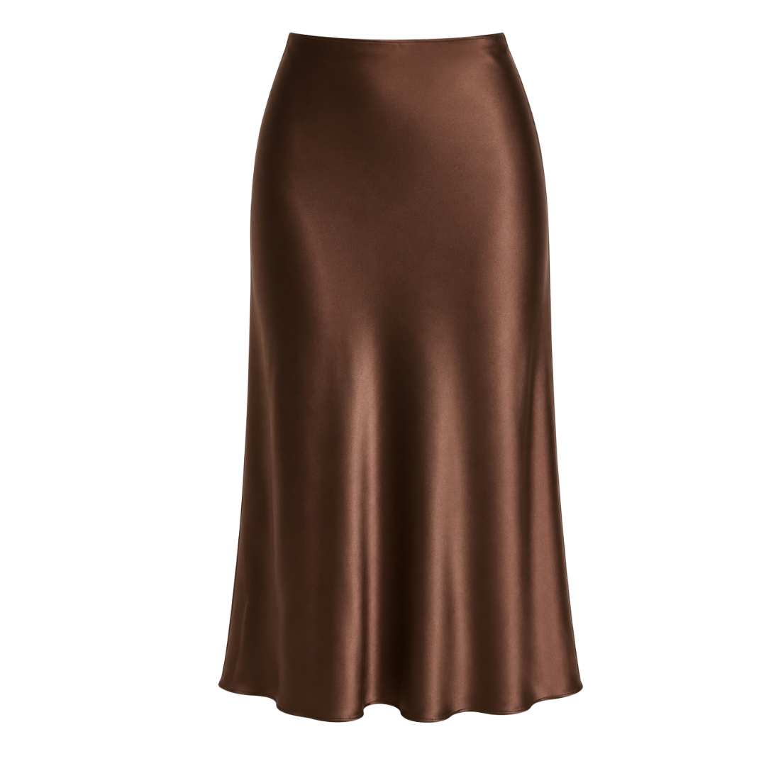 Silk Midi Skirt