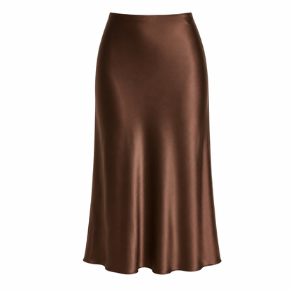 Silk Midi Skirt