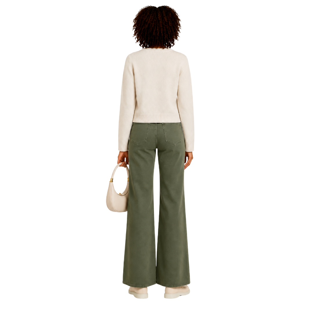Stretch Flared Pants