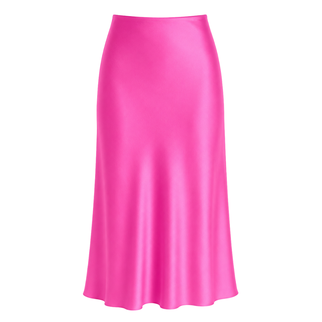 Silk Midi Skirt