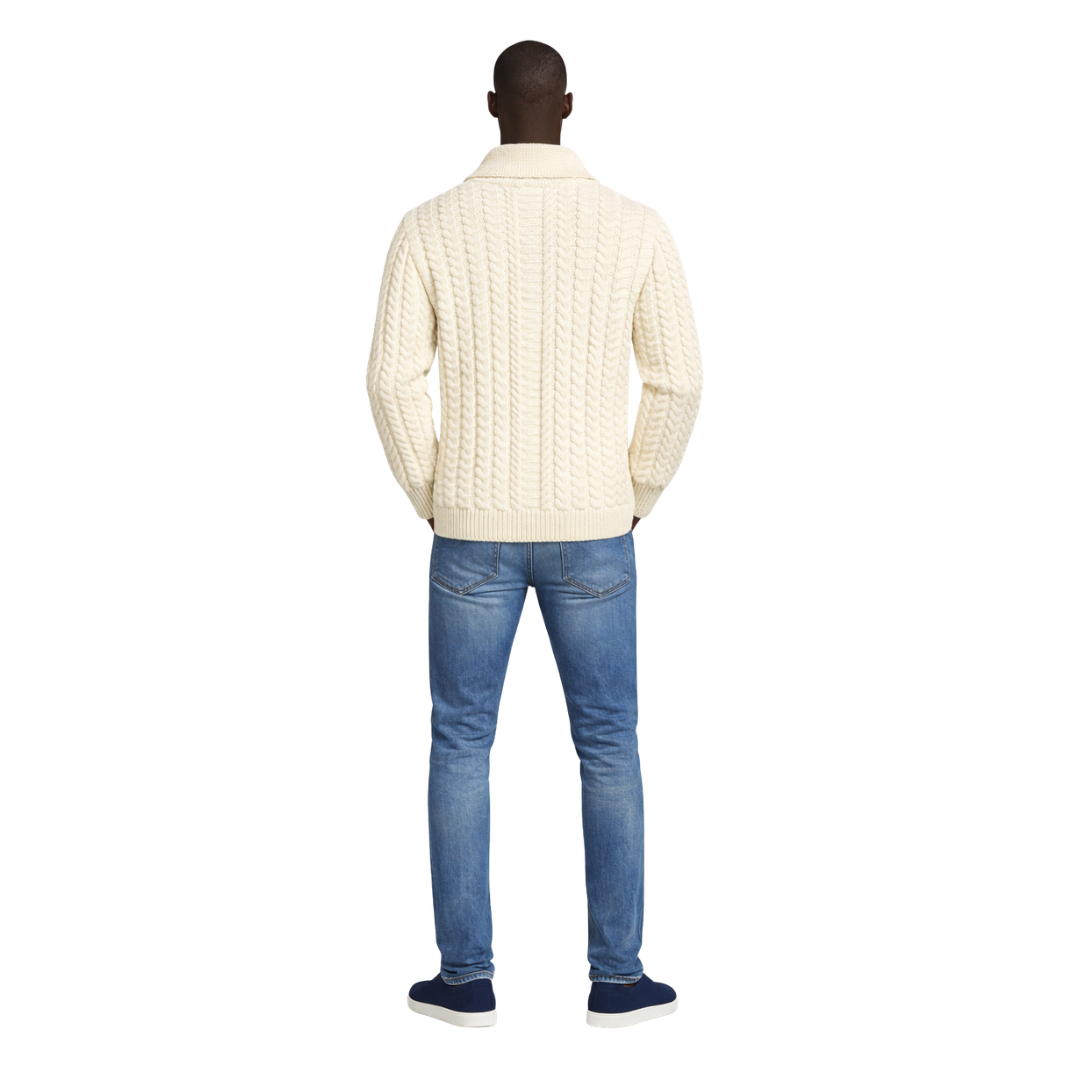 Buttoned Knit Cardigan