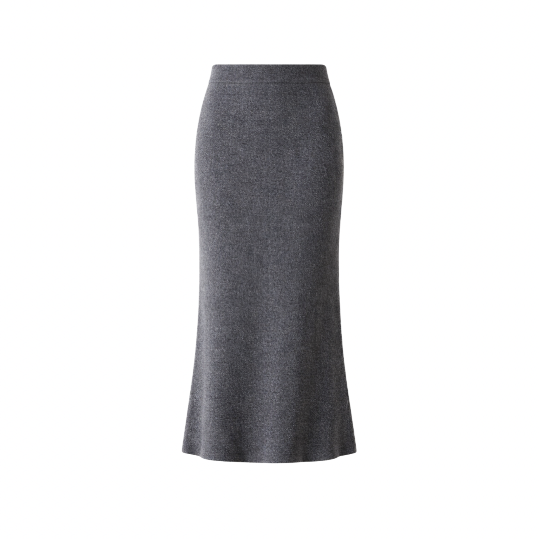 Wool Midi Skirt