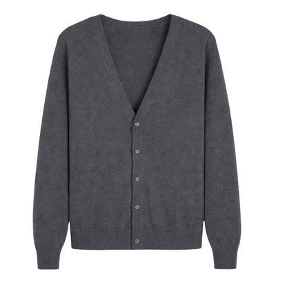 Knit Button Cardigan Grey The Olace
