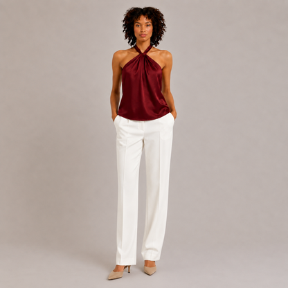Satin Halter Tank Top