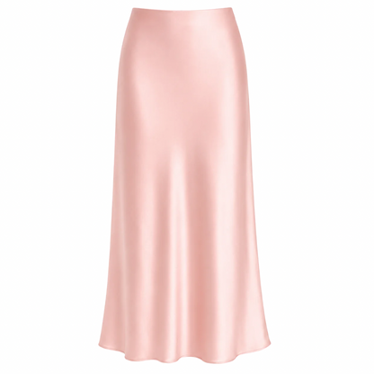 Silk Midi Skirt