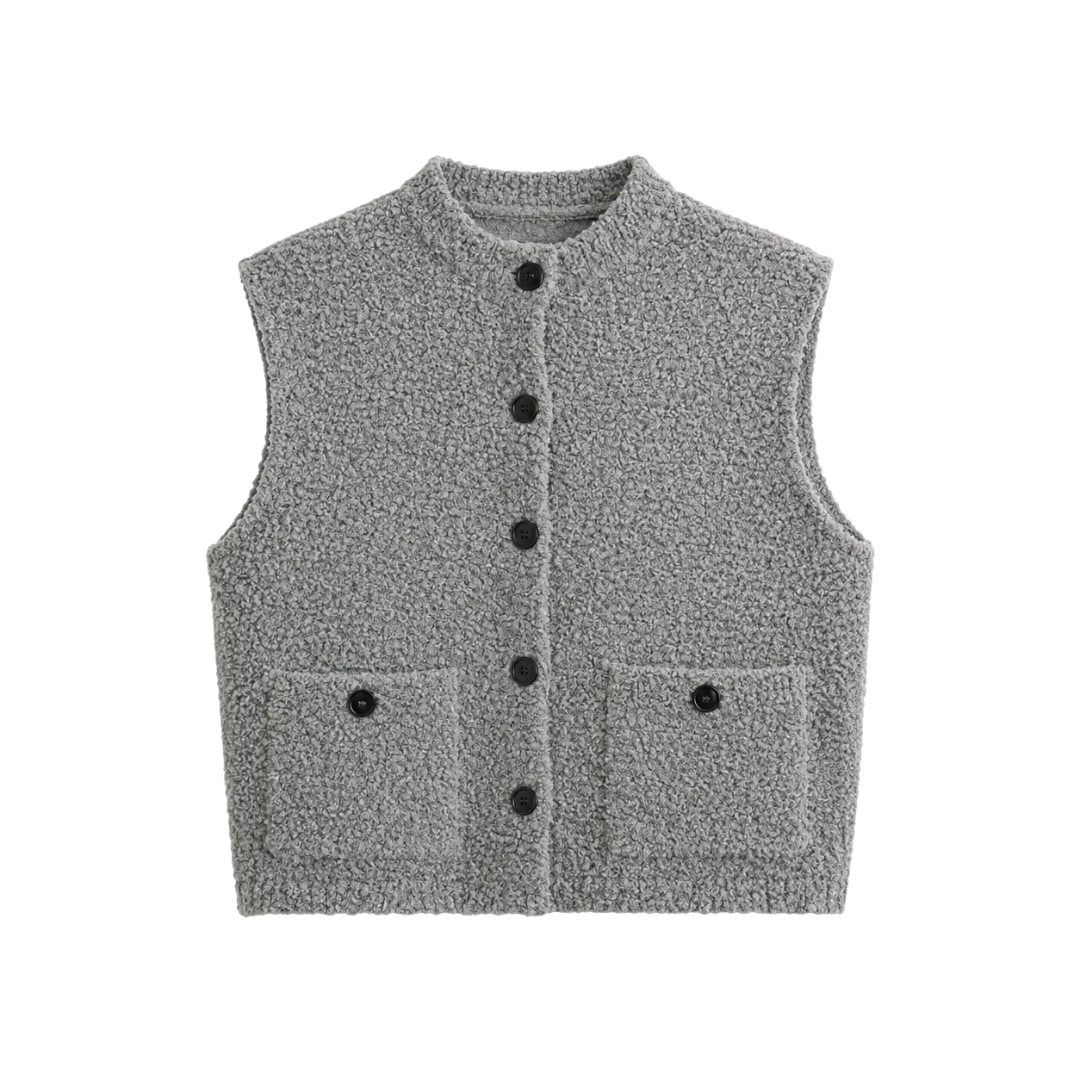 Textured Knit Vest